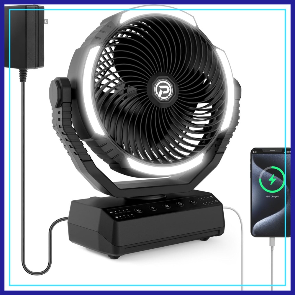 20000mAh Camping Fan with Ligh – Power Outage Light recenzja i cena