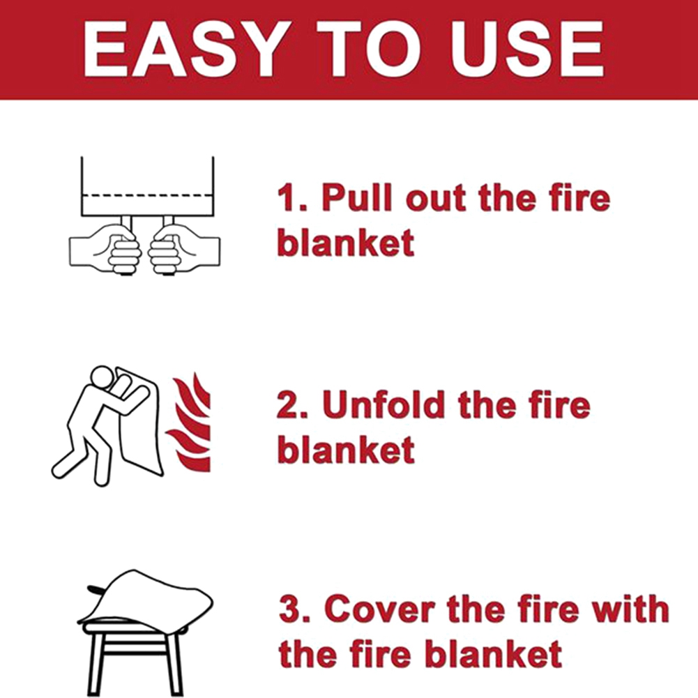A40Z-Emergency Fire Blanket, F – Fire Blanket Kitchen recenzja i cena