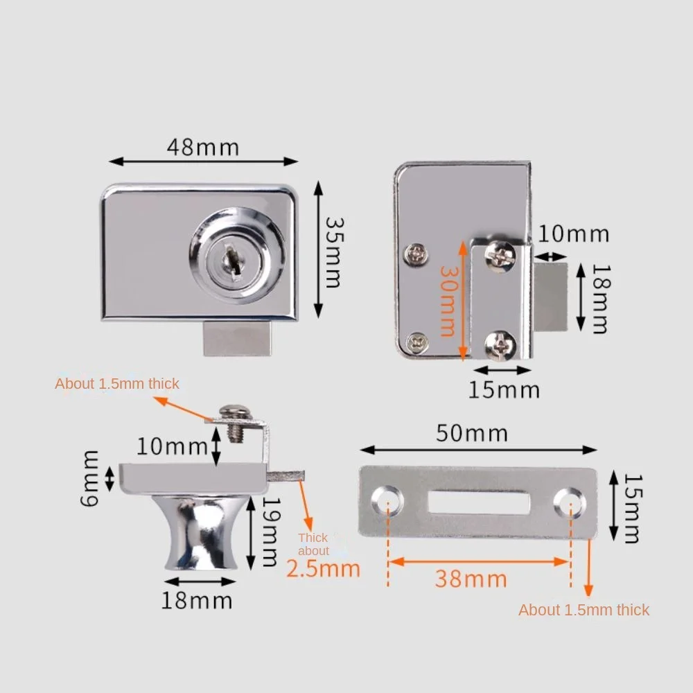 Metal Single Double Swinging G – Medicine Cabinet Lock recenzja i cena
