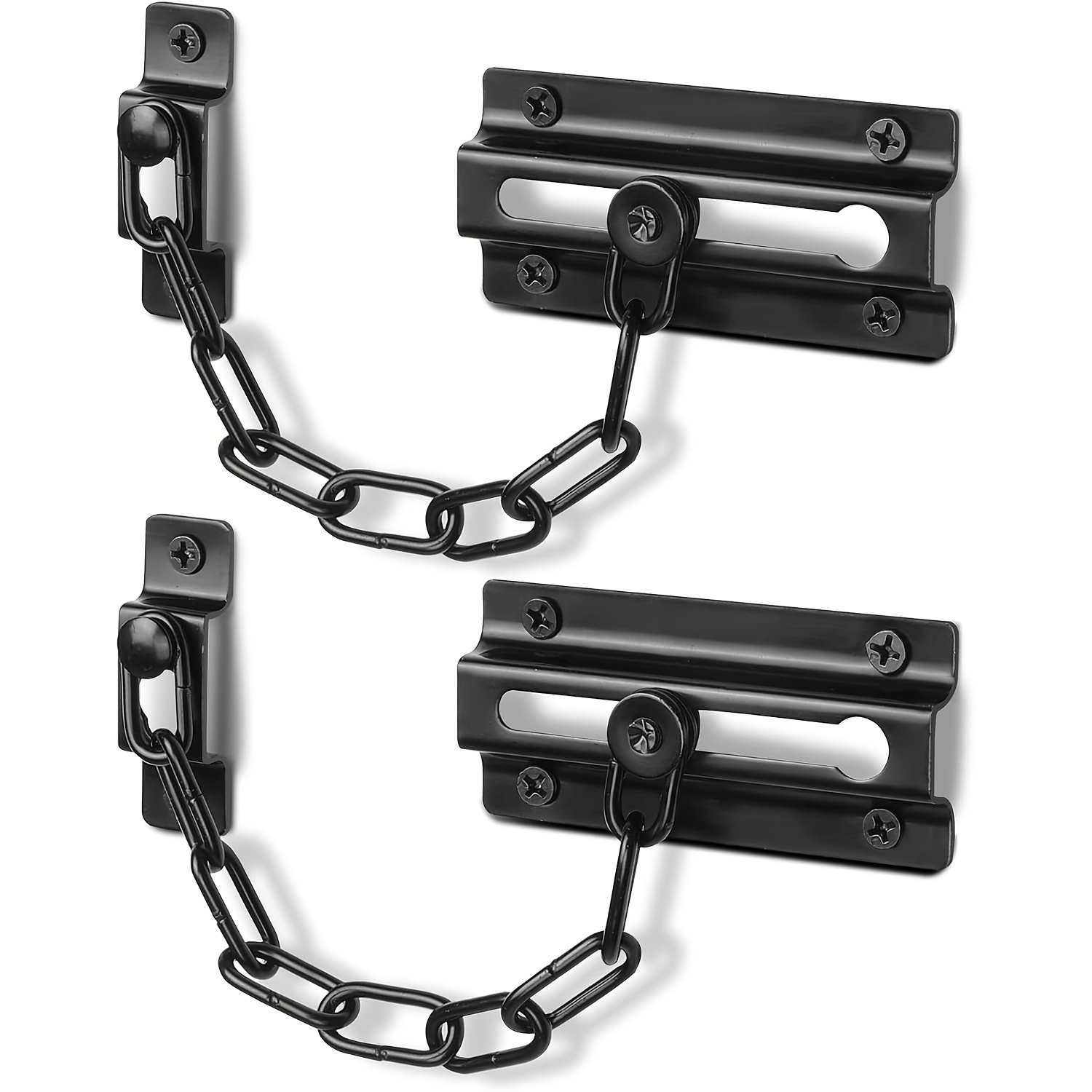2 Pack Door Chain Lock Black,  – Security Chain Door recenzja i cena