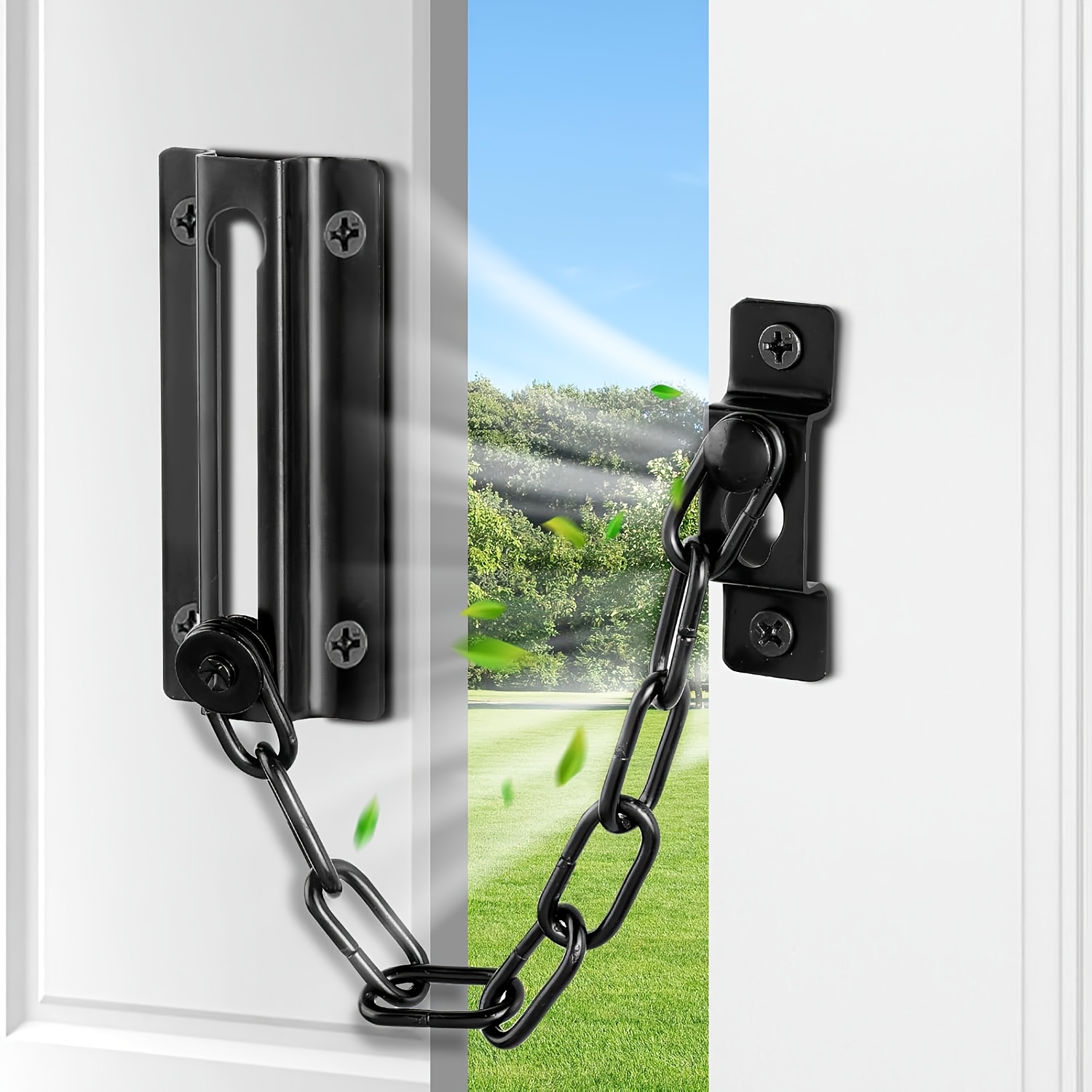 2 Pack Door Chain Lock Black,  – Security Chain Door recenzja i cena