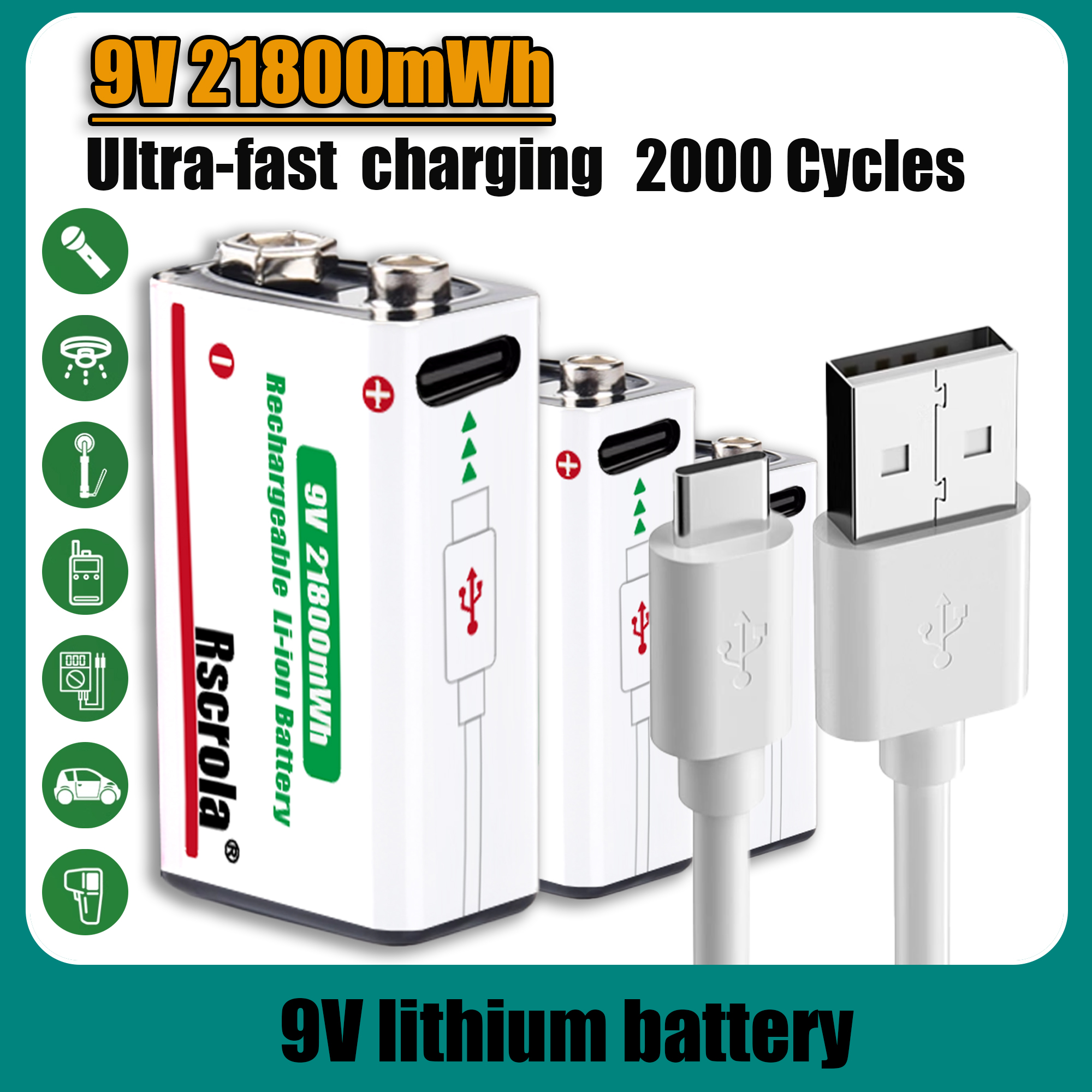 Long-Lasting 9V Lithium ion Re – Smoke Detector Interconnected recenzja i cena
