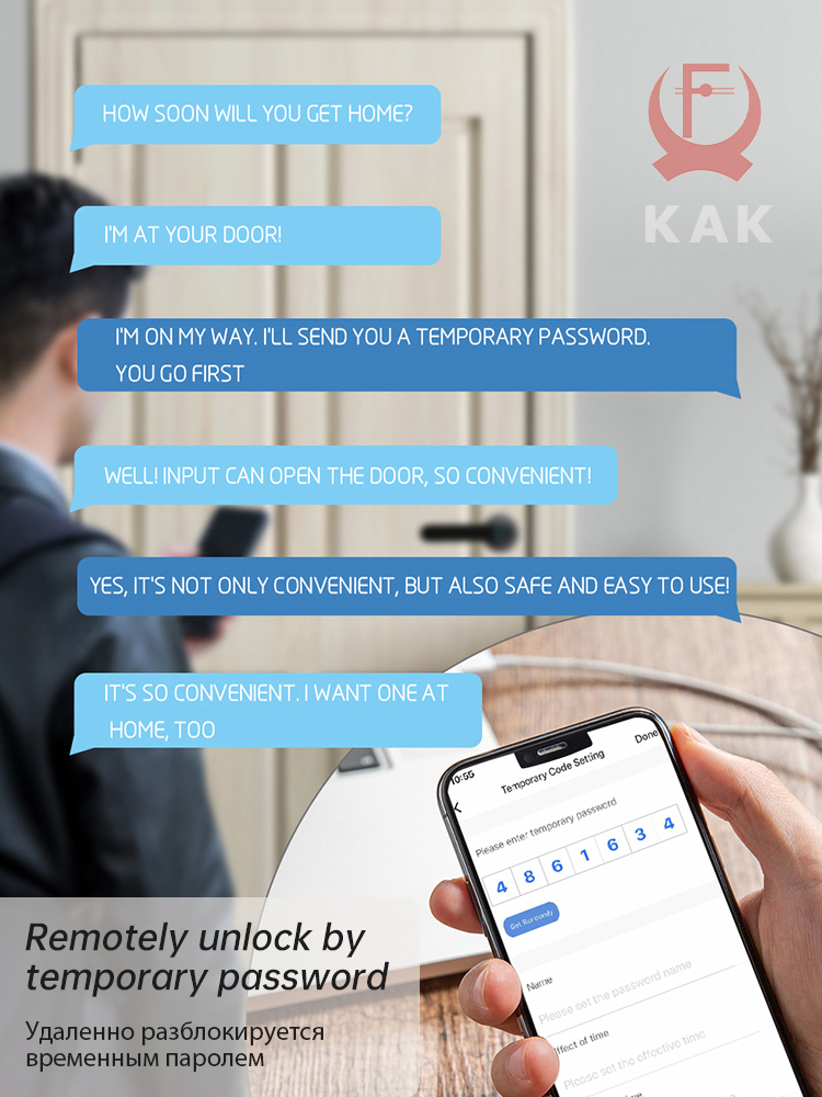KAK Smart Fingerprint Door Loc – Security Chain Door recenzja i cena