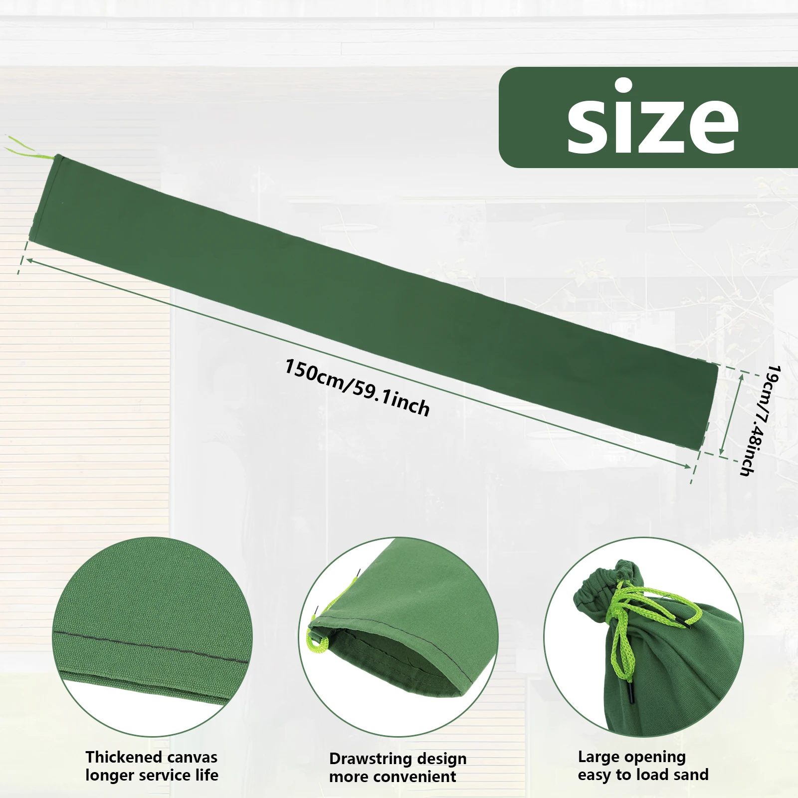 4Pcs Reusable Long Canvas Sand – Flood Barrier Bag recenzja i cena