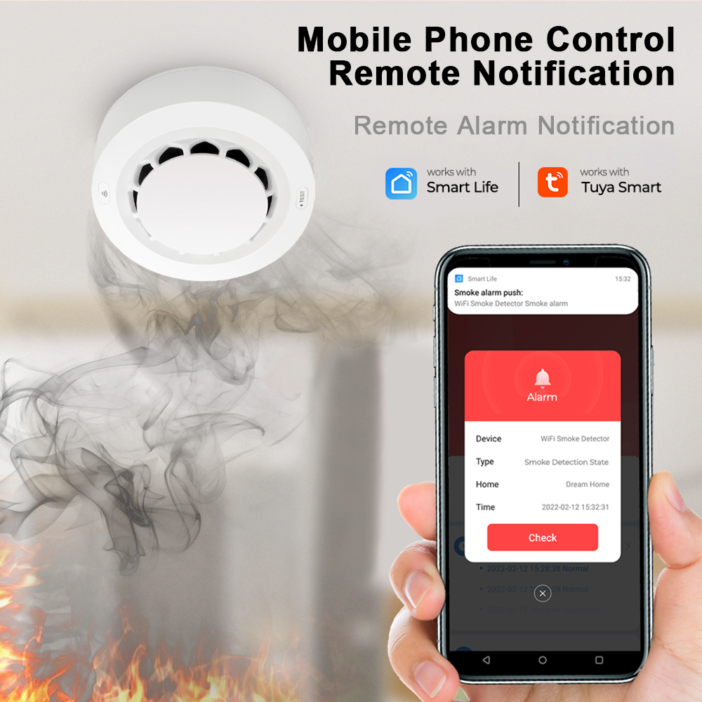 Tuya WiFi Smoke Alarm Fire Pro – Smoke Detector Interconnected recenzja i cena