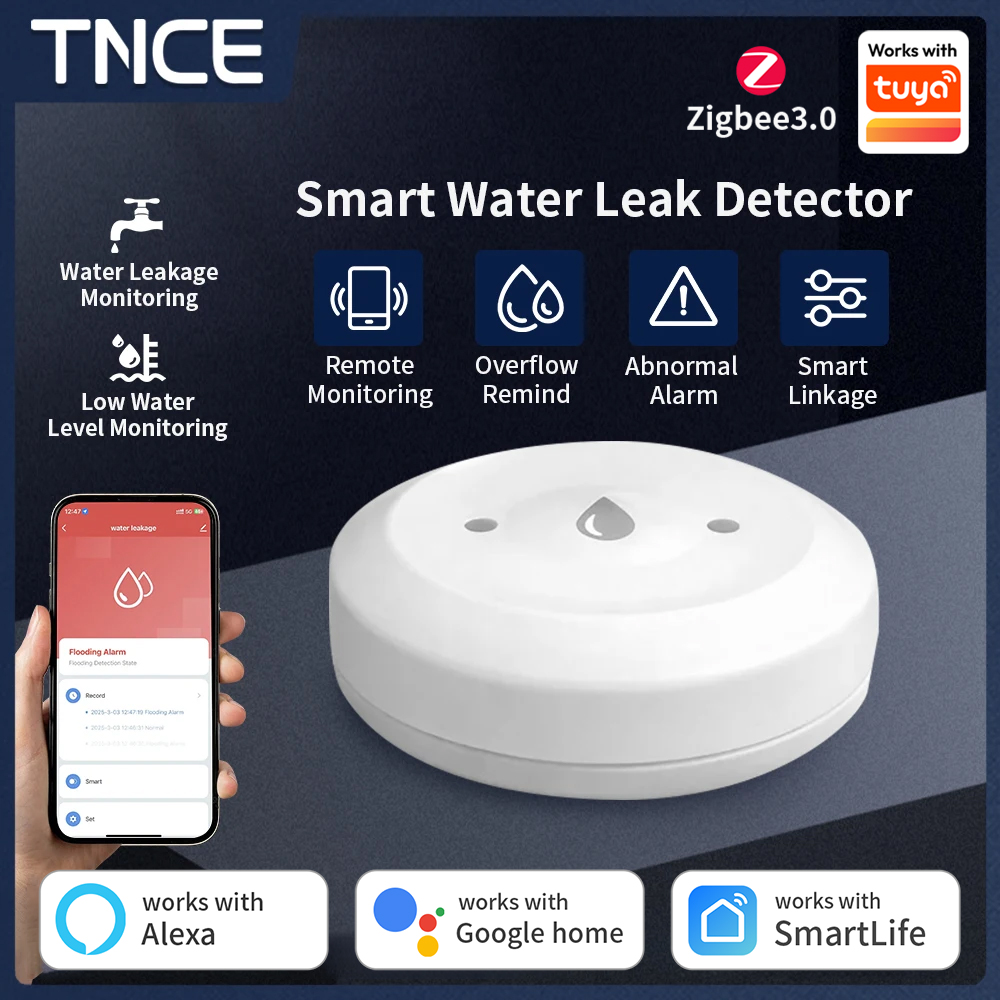 TNCE ZigBee3.0 Tuya Smart Wate – Water Alarm Sensor recenzja i cena