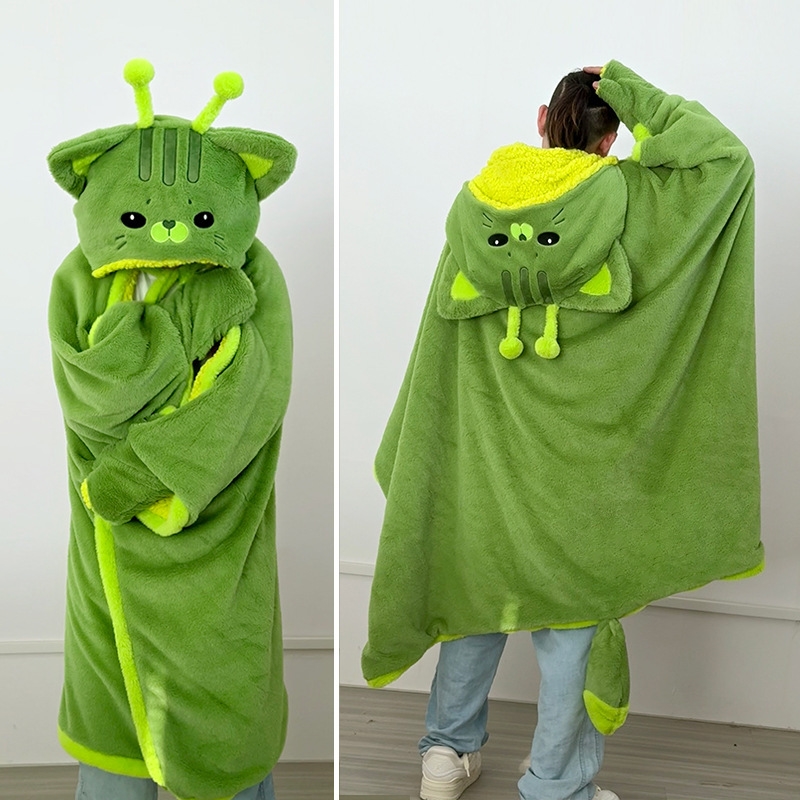 Cartoon Cute Alien Cat Hooded  – Fire Blanket Kitchen recenzja i cena