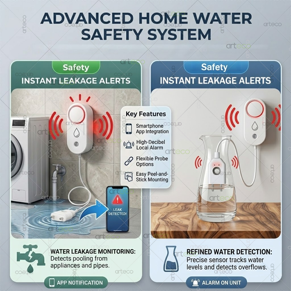 Zigbee Water Leak Detector Sma – Water Alarm Sensor recenzja i cena