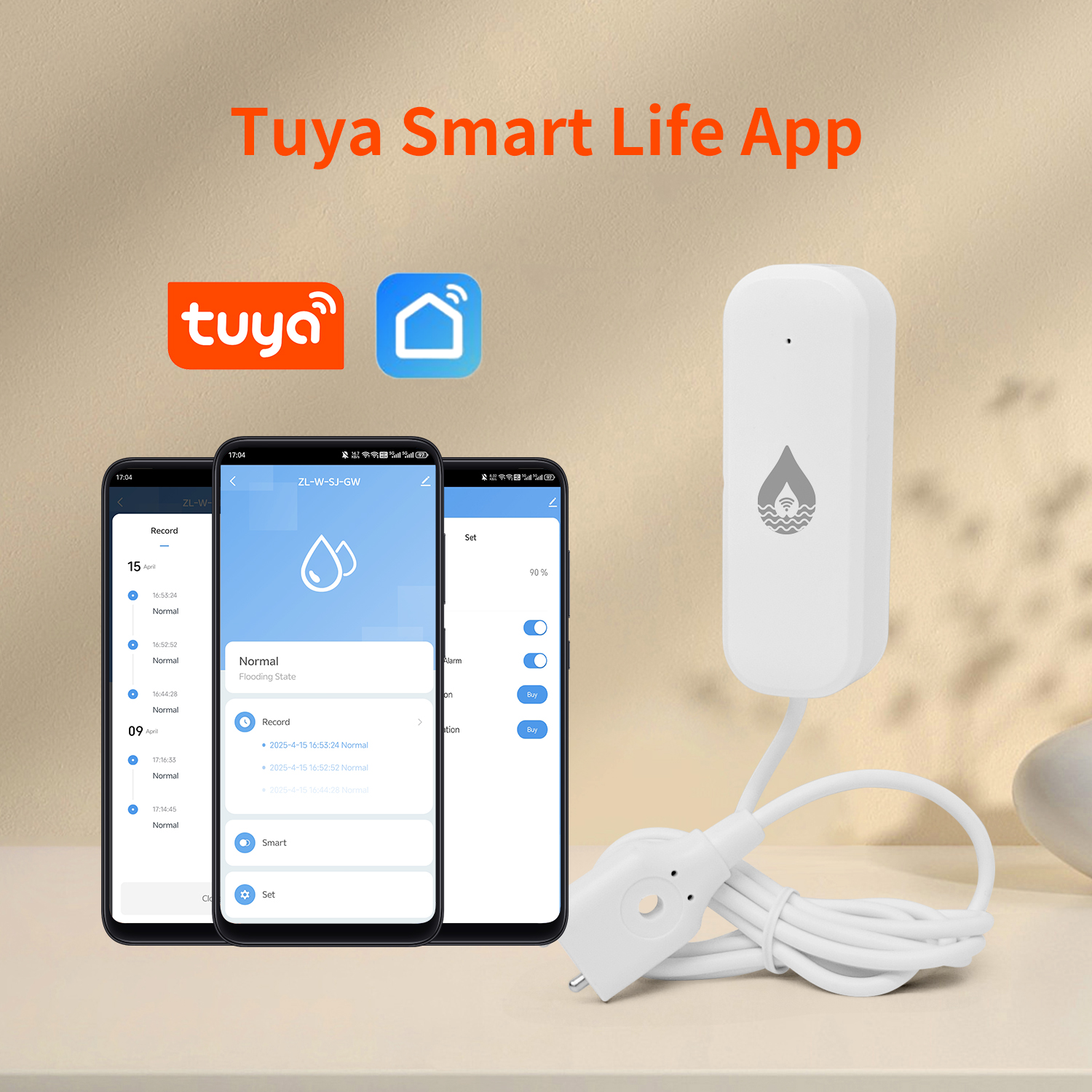 YFK Tuya WiFi Water Leakage Se – Water Alarm Sensor recenzja i cena