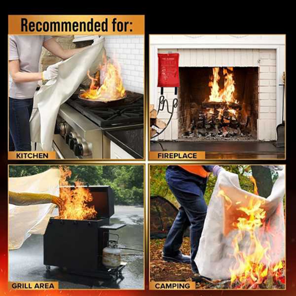 AED2-Emergency Fire Blanket, F – Fire Blanket Kitchen recenzja i cena