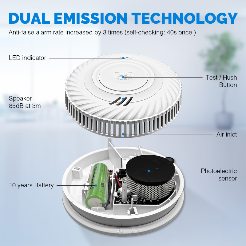 Powered Hotel Smart Wireless T – Smoke Detector Interconnected recenzja i cena