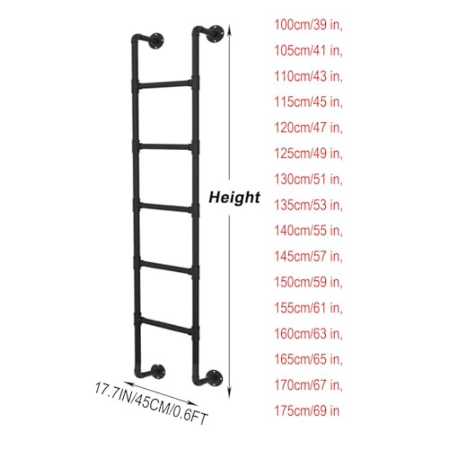 Wall Mounted Metal Step Ladder – Fire Escape Ladder recenzja i cena