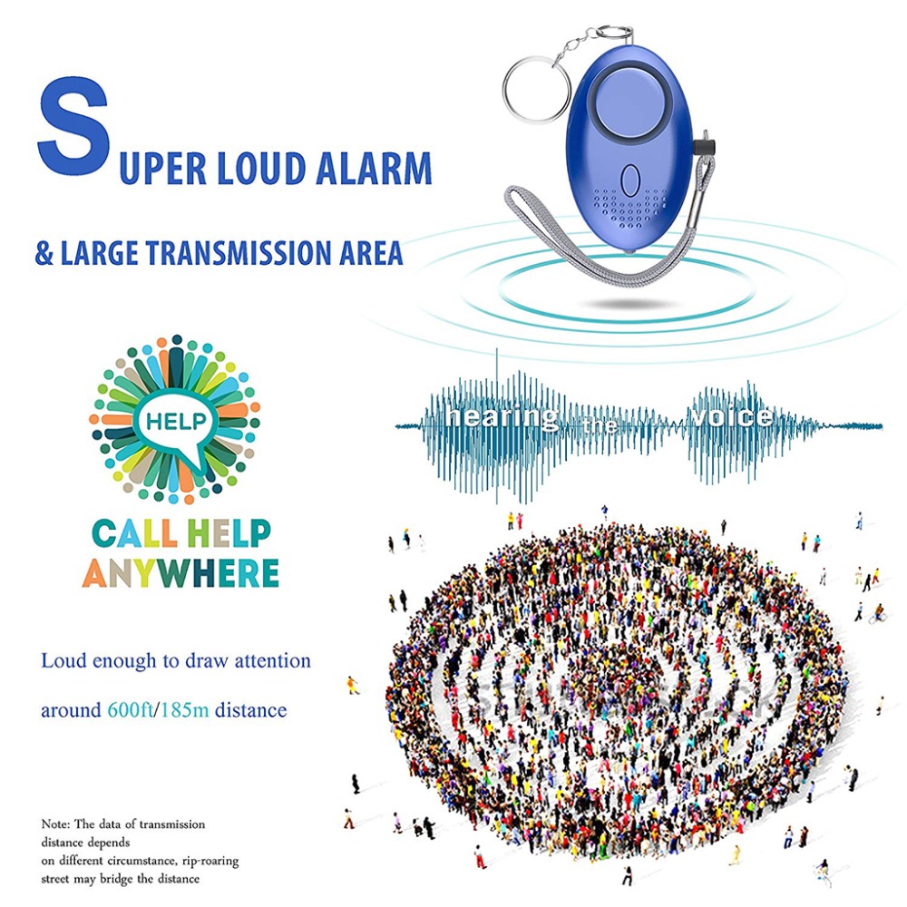 130dB Self Defense Alarm Anti- – Personal Alarm Keychain recenzja i cena