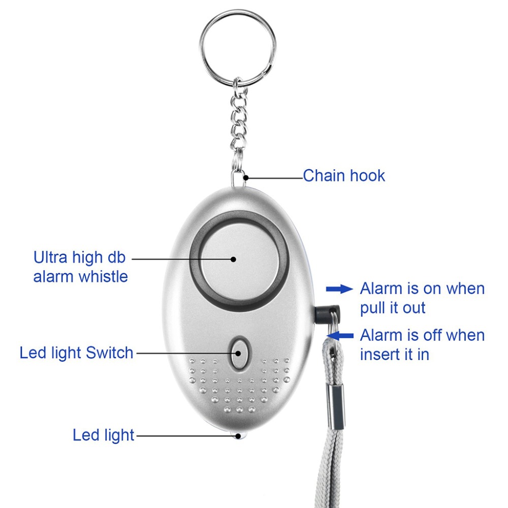 130dB Self Defense Alarm Anti- – Personal Alarm Keychain recenzja i cena