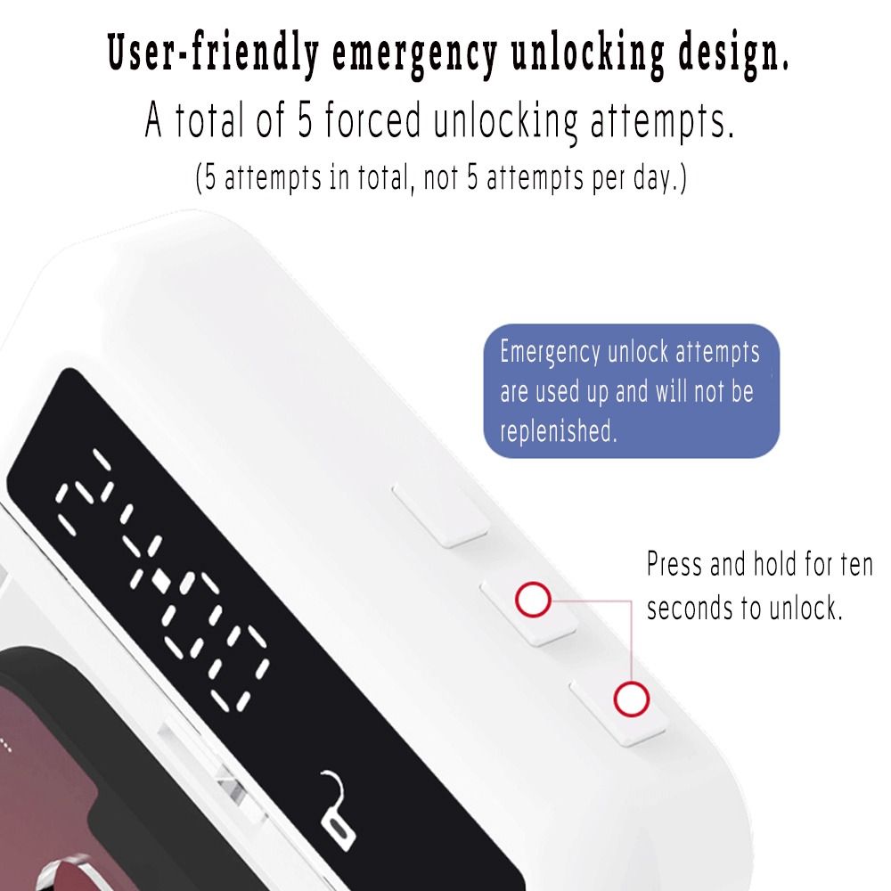 Portable Phone Lock Box with T – Medicine Cabinet Lock recenzja i cena