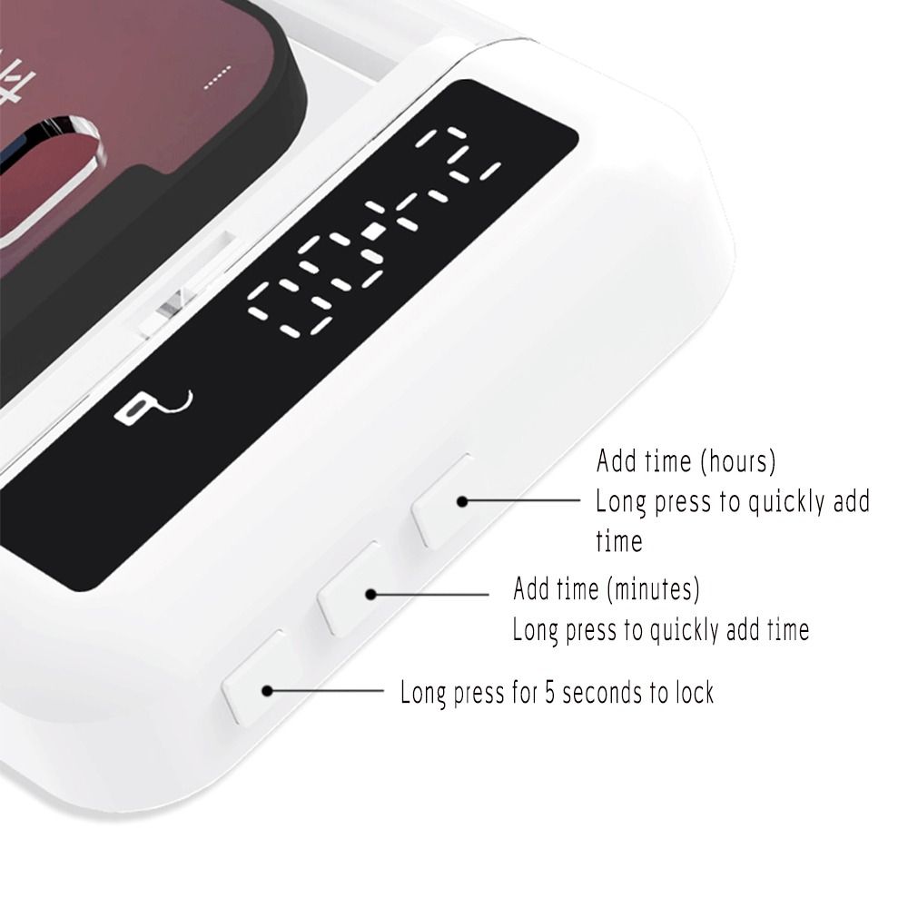 Portable Phone Lock Box with T – Medicine Cabinet Lock recenzja i cena