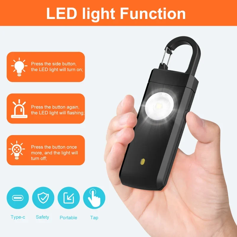 Self Defense LED Flashlight US – Personal Alarm Keychain recenzja i cena