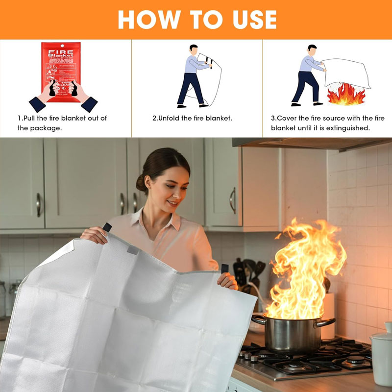 Fire Blanket 1/1.5m Fire Blank – Fire Blanket Kitchen recenzja i cena