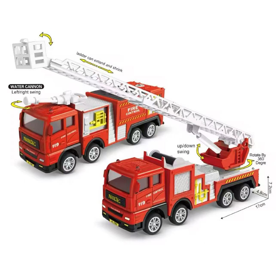 1pc-Alloy Fire Truck 1:32 Simu – Fire Escape Ladder recenzja i cena