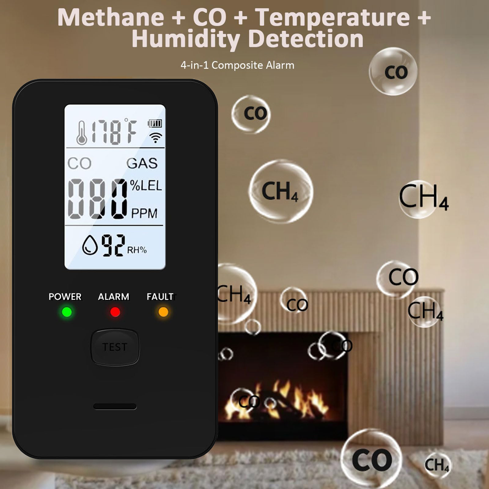 4-in-1 Gas & Carbon Monoxide D – Co Detector Plug recenzja i cena