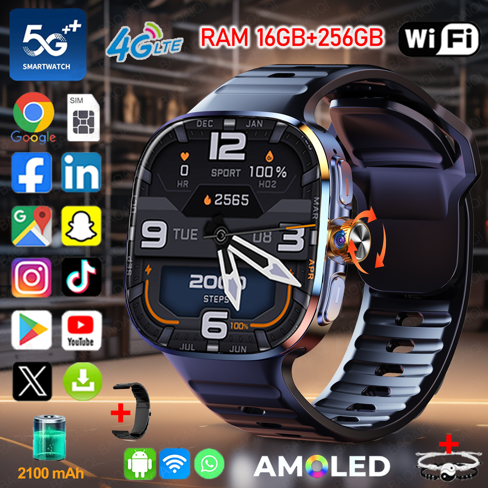 New Large Screen Smartwatch 4G – Window Lock Bar recenzja i cena