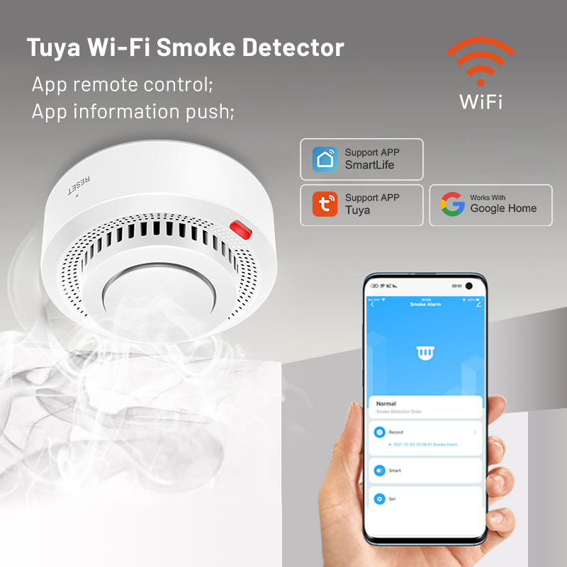6Pack Tuya WiFi Smart Smoke Se – Smoke Detector Interconnected recenzja i cena