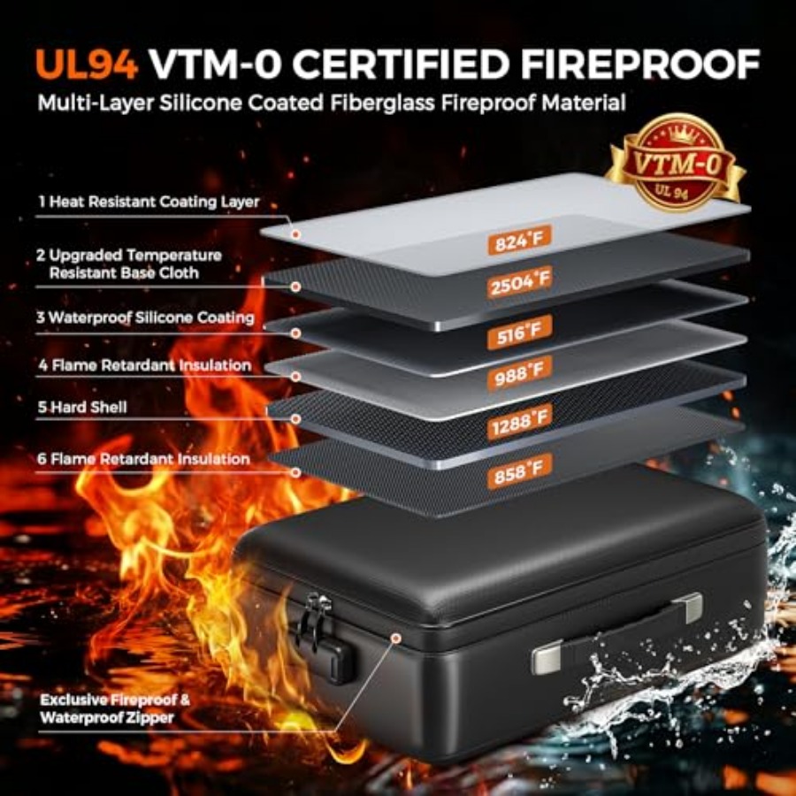 Grothery 5200°F Fireproof Docu – Fire Safe Document recenzja i cena