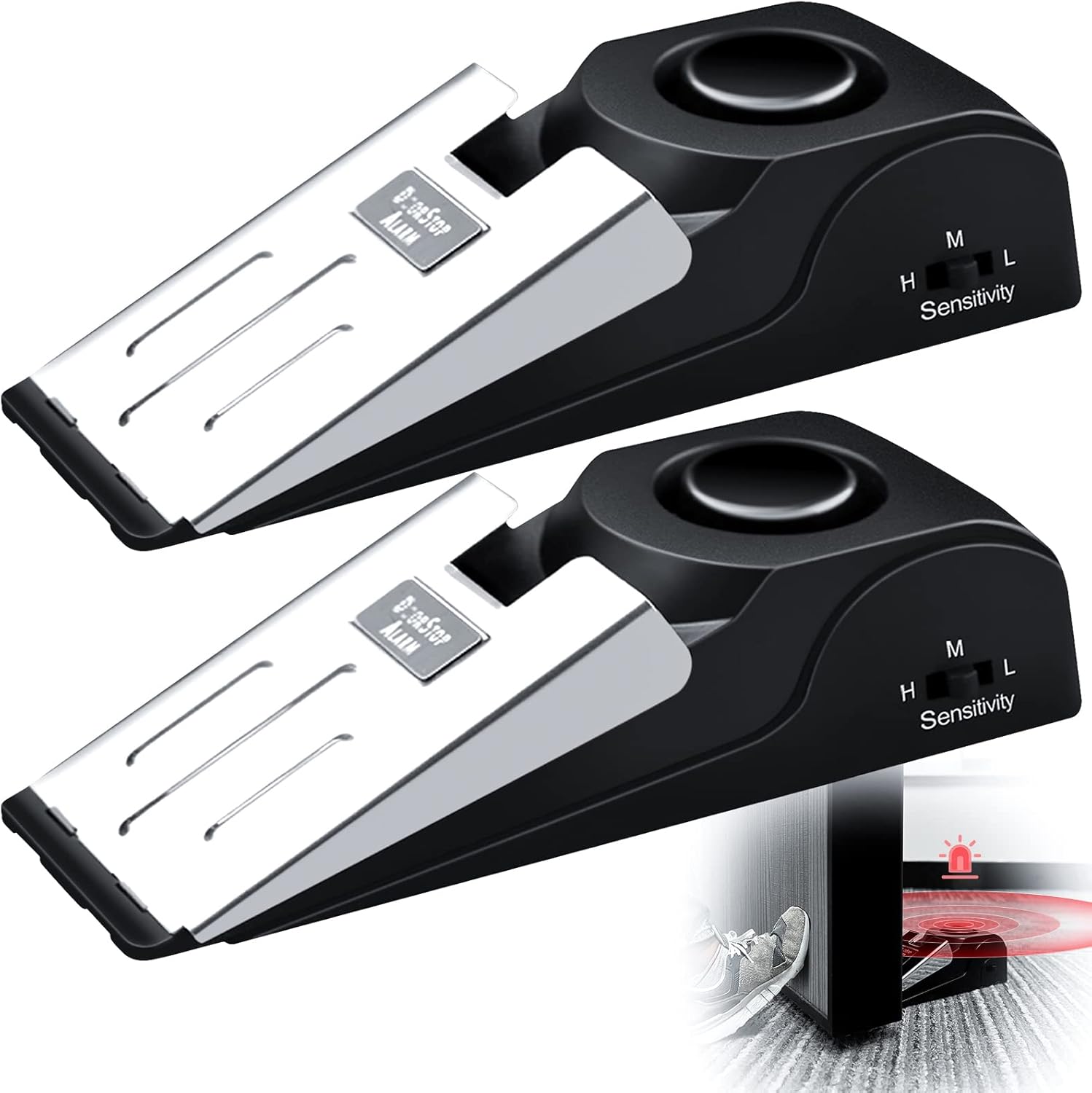 1/2Pcs Portable Travel 120 DB  – Door Stop Alarm recenzja i cena