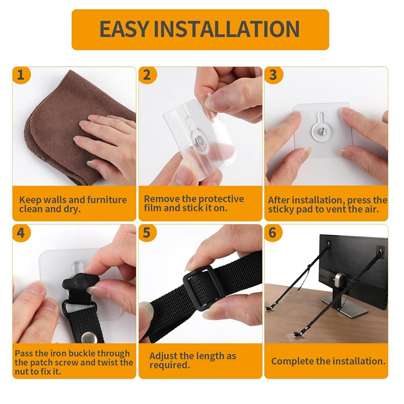 L62A 4 PCS Adjustable TV Safet – Earthquake Anchor Strap recenzja i cena
