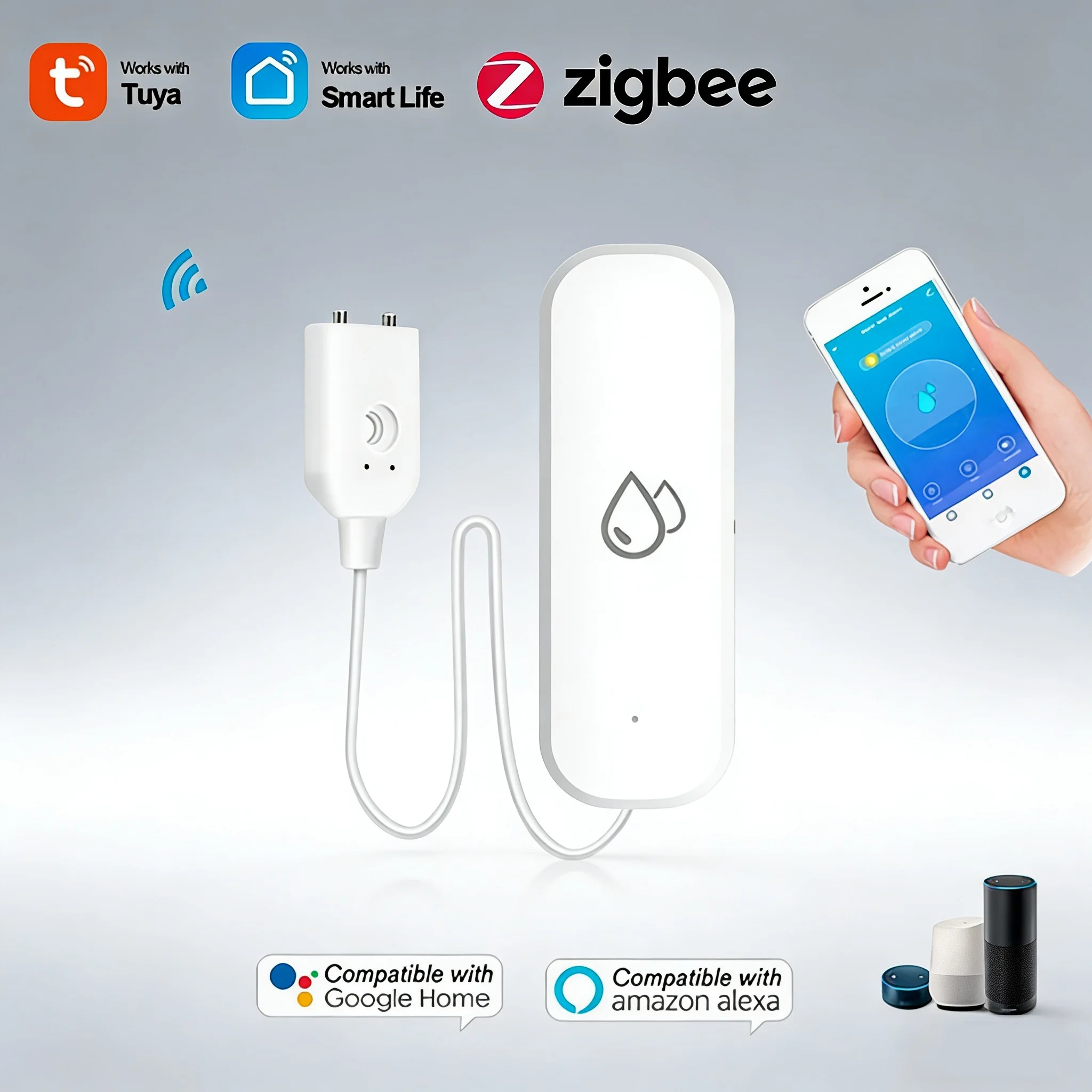 Smart Home Zigbee Water Leak D – Water Alarm Sensor recenzja i cena