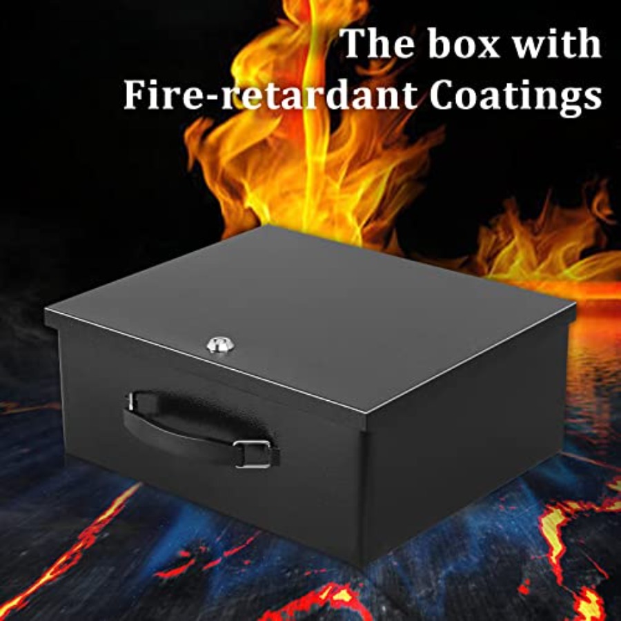 Portable Metal Safe Box with K – Fire Safe Document recenzja i cena